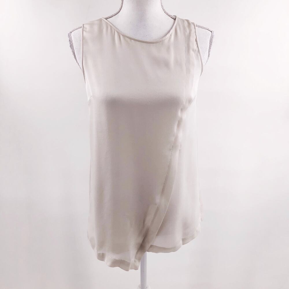 Gentry Portofino Italy Ivory Silk Blouse Sz M $400